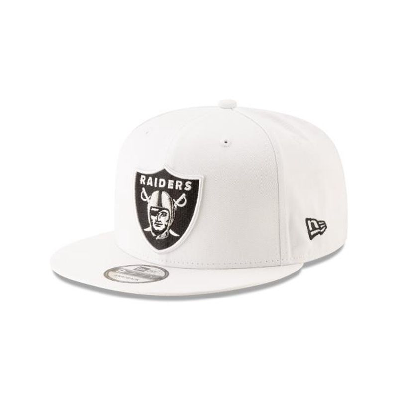 NFL Las Vegas Raiders Basic 9Fifty Snapback (IIR6643) - White New Era Caps